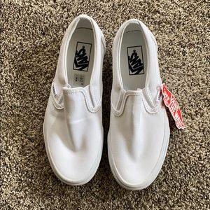 Women’s White Vans
